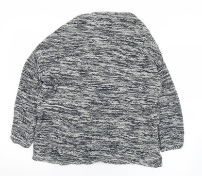 Primark Womens Grey Boat Neck  Acrylic Pullover Jumper Size 10