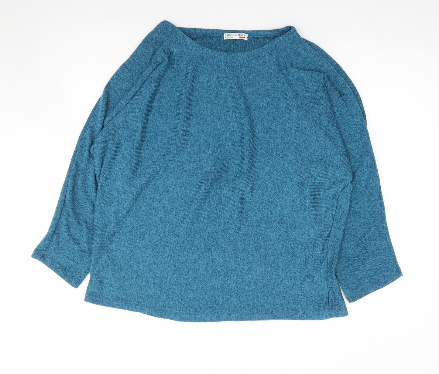 Womens UK Size S Made in Italy Blue Pullover Jumper