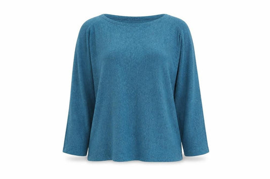 Womens UK Size S Made in Italy Blue Pullover Jumper