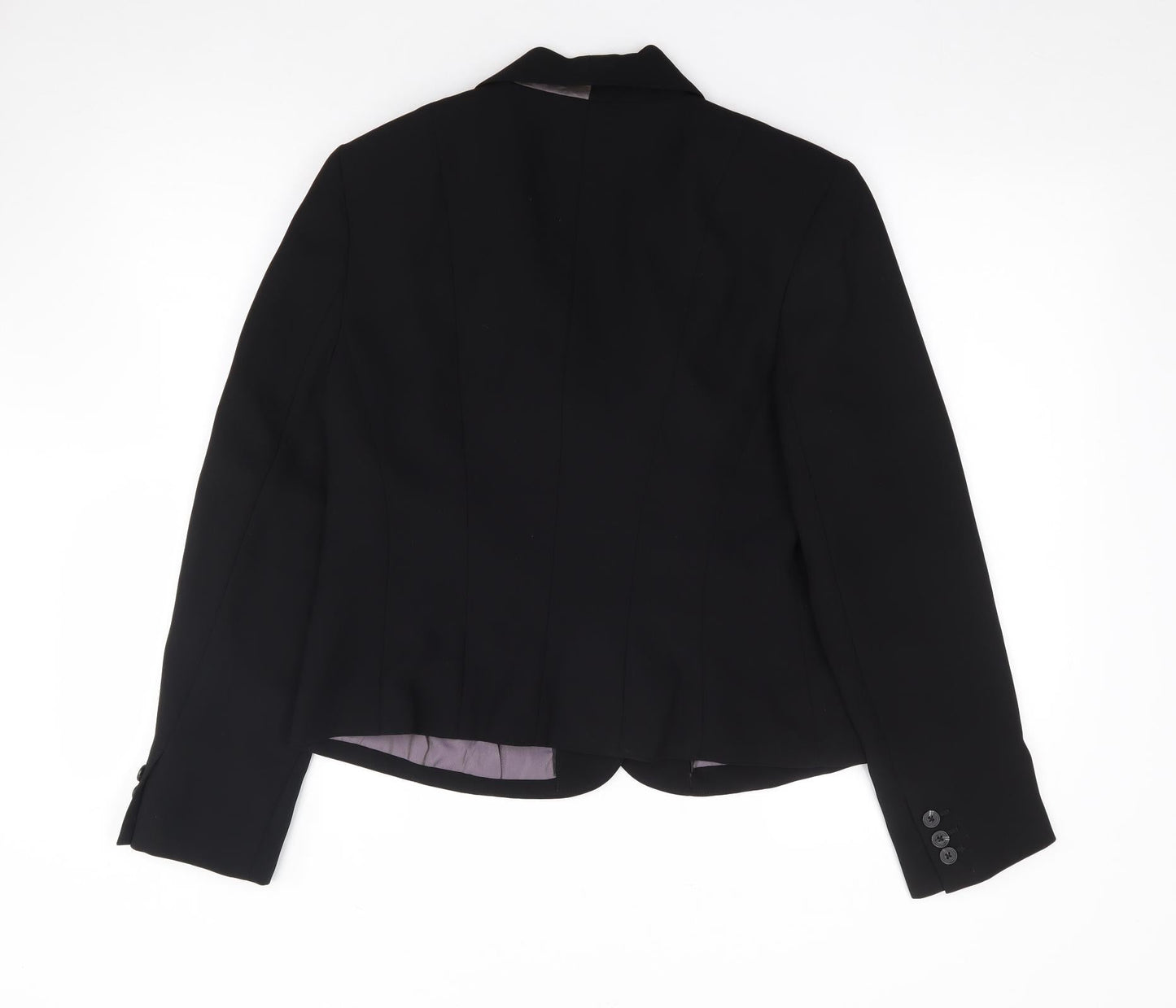 Linea Womens Black  Polyester Jacket Suit Jacket Size 14