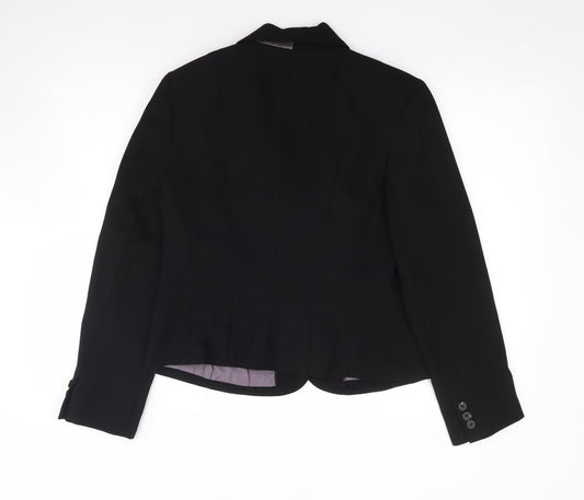 Linea Womens Black  Polyester Jacket Suit Jacket Size 14