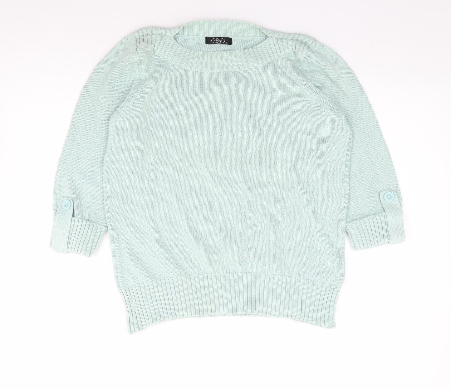 Womens UK Size S Bonmarché Green Pullover Jumper