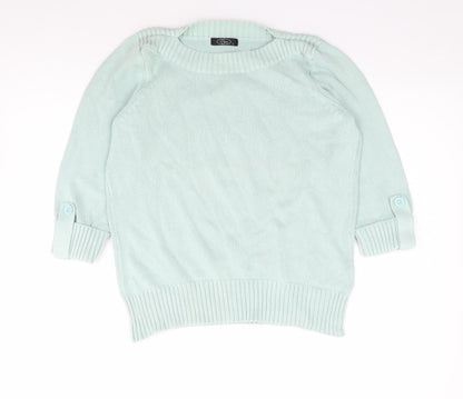 Womens UK Size S Bonmarché Green Pullover Jumper