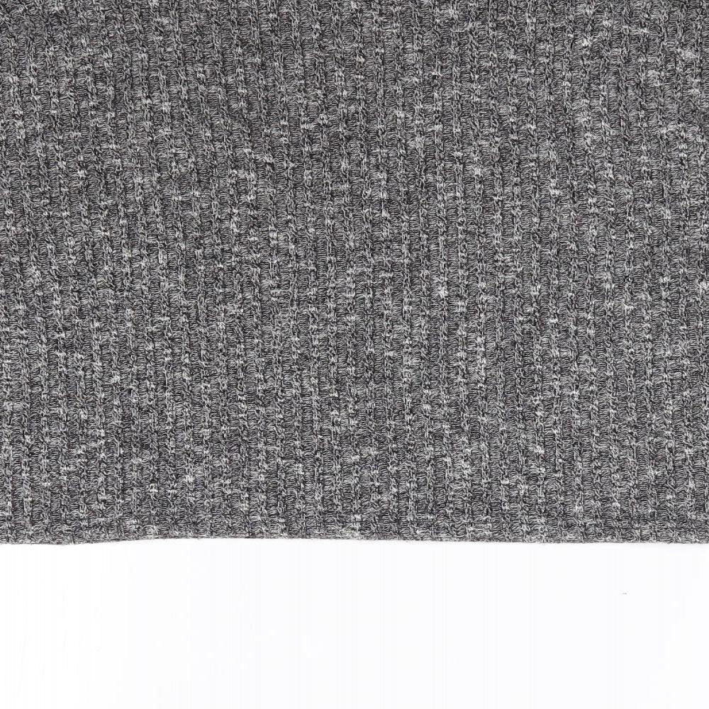 Womens UK Size 8 Topshop Grey Jersey T-Shirt