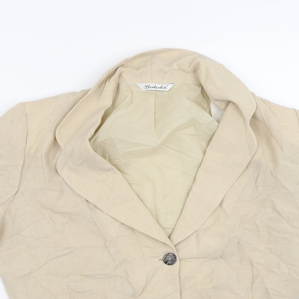Womens UK Size 14 Berkertex Beige Jacket
