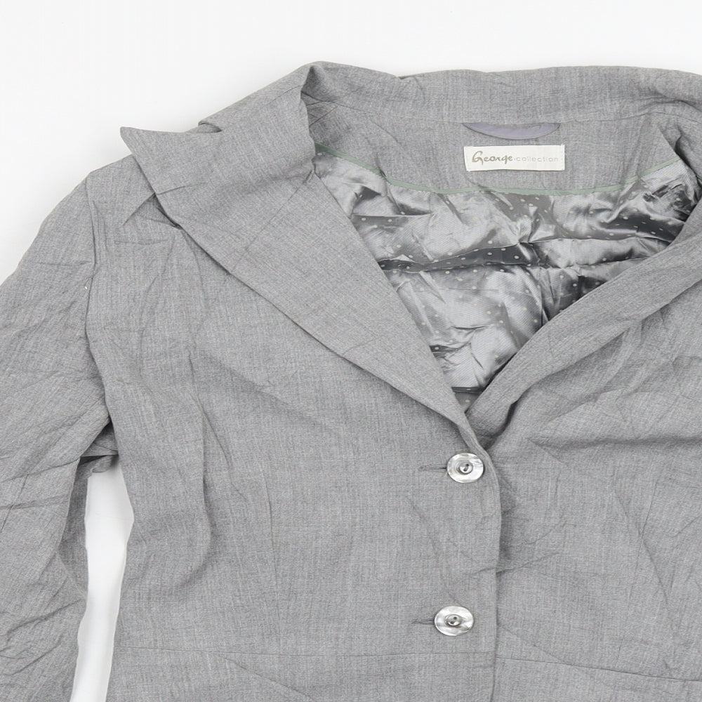 George Womens Grey   Jacket Blazer Size 10  Button