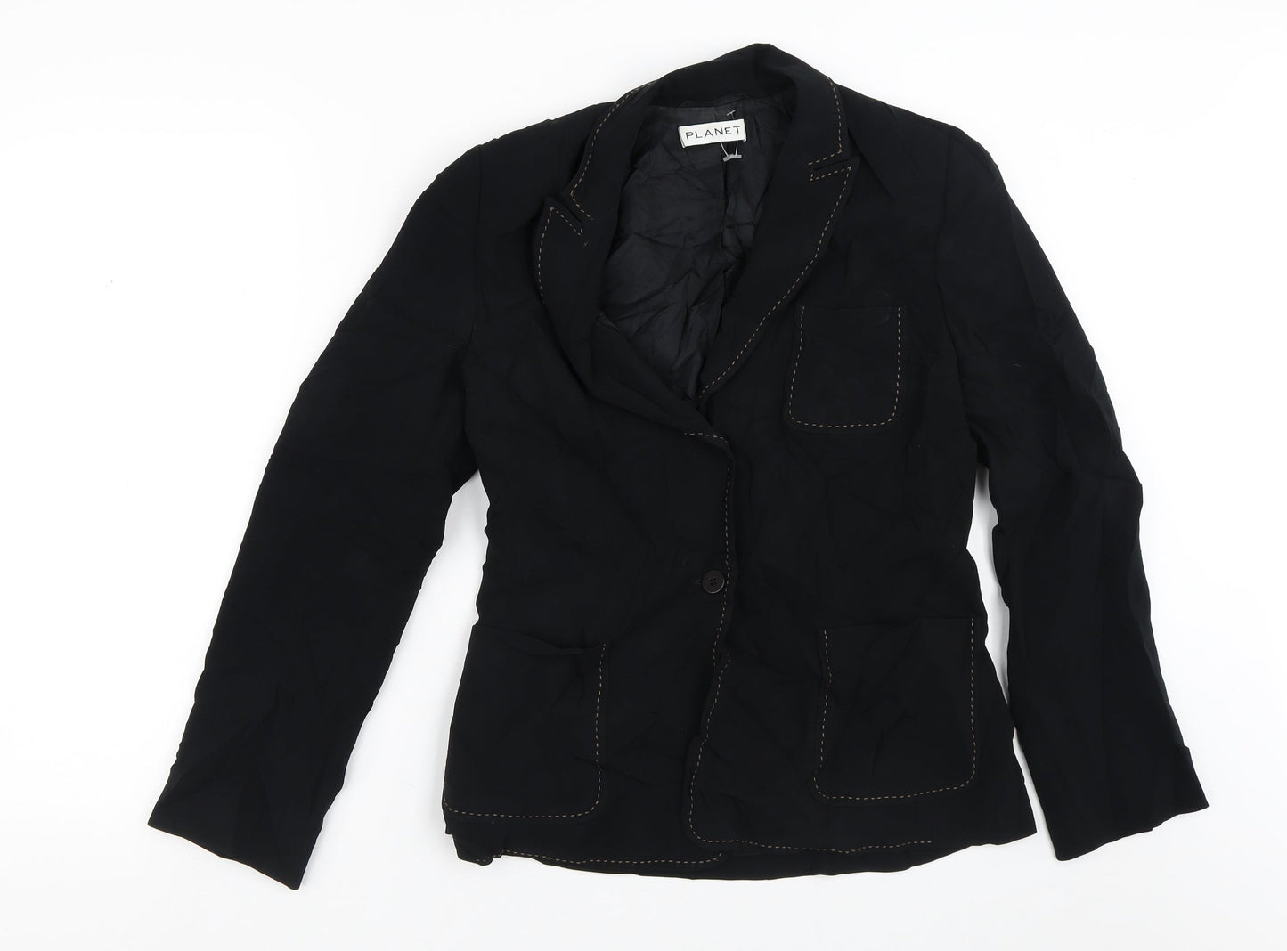 Womens UK Size 10 PLANET Black Jacket