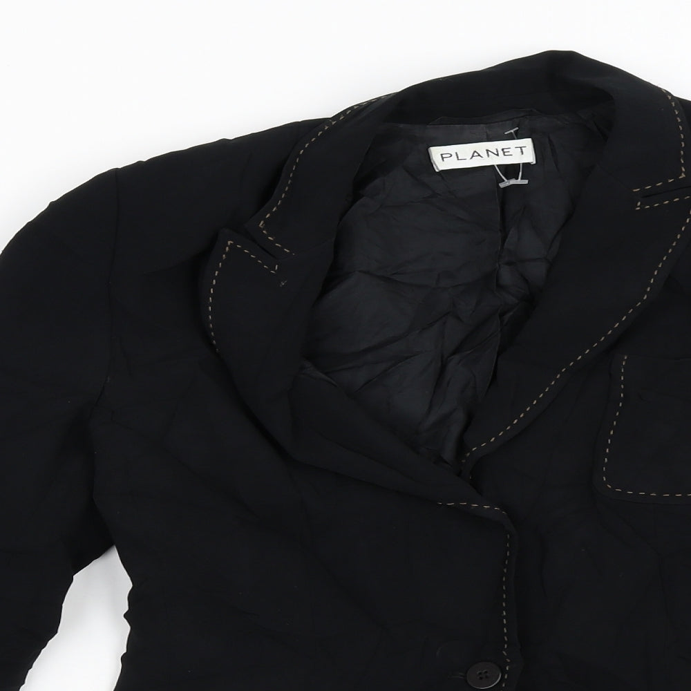 Womens UK Size 10 PLANET Black Jacket