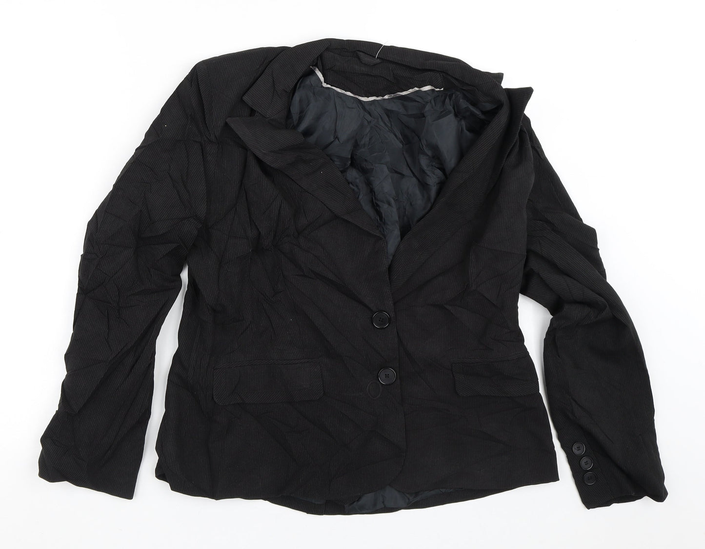 Womens UK Size 12 Preworn Black Jacket