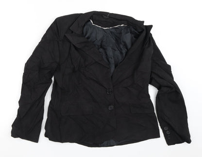 Womens UK Size 12 Preworn Black Jacket