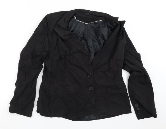 Womens UK Size 12 Preworn Black Jacket