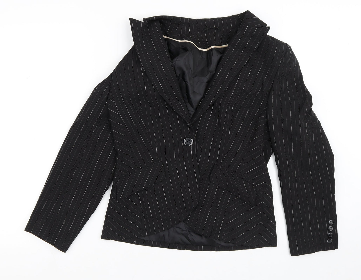 Womens UK Size 12 Dorothy Perkins Black Jacket