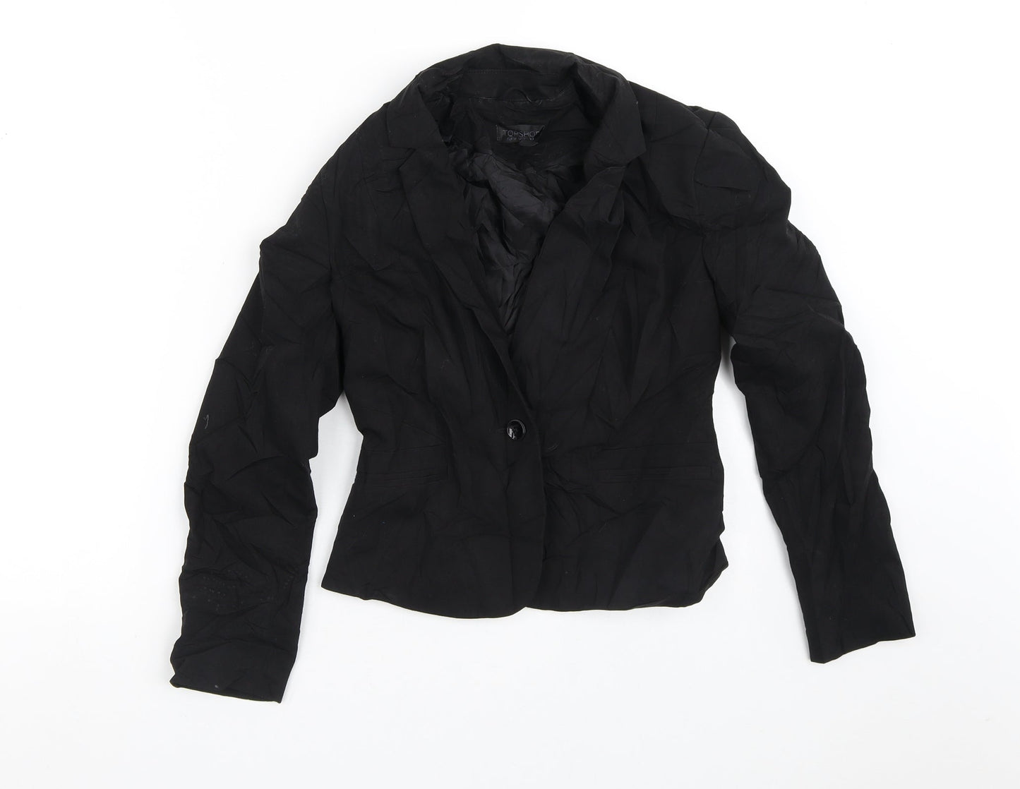 Womens UK Size 8 Topshop Black Jacket