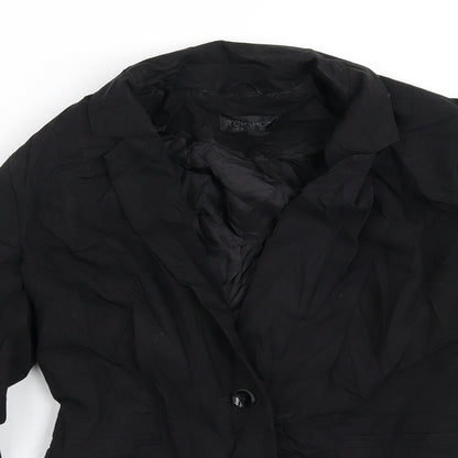 Womens UK Size 8 Topshop Black Jacket