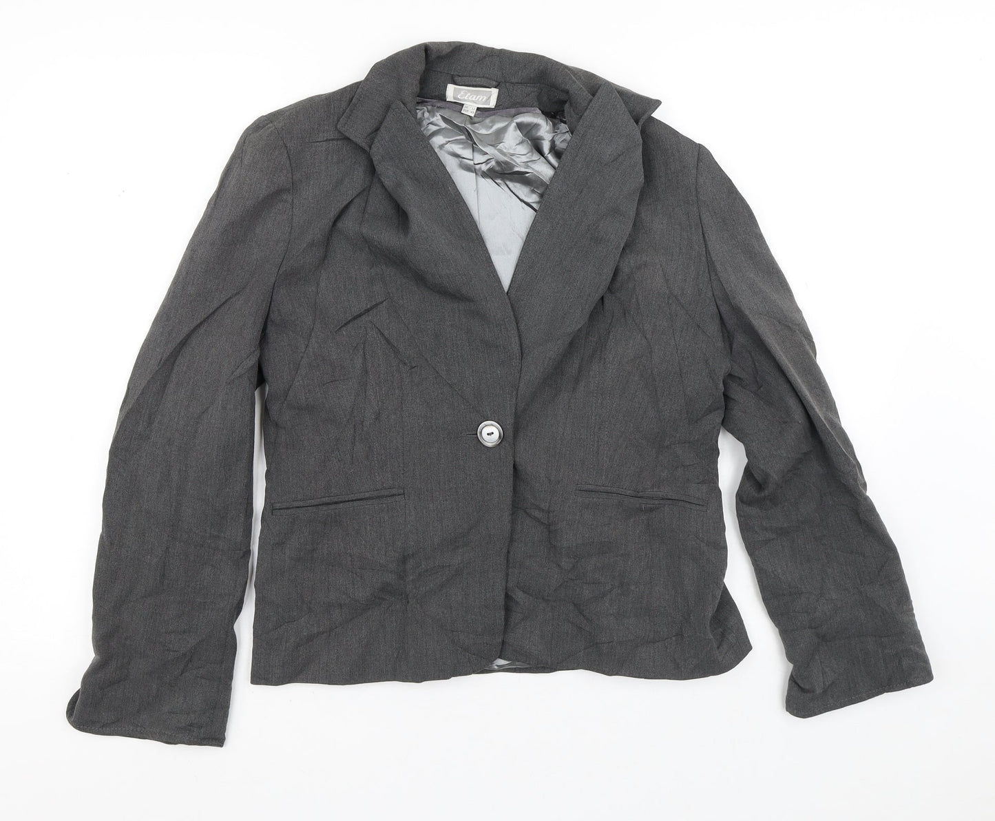 Elam Womens Grey   Jacket Blazer Size 12