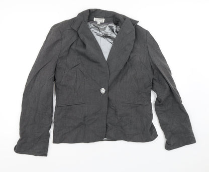 Elam Womens Grey   Jacket Blazer Size 12