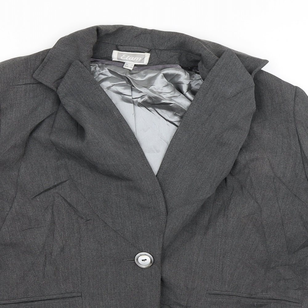 Elam Womens Grey   Jacket Blazer Size 12