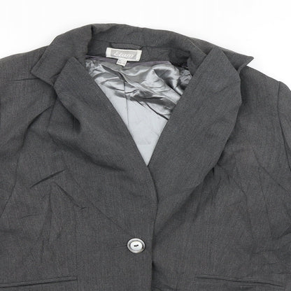 Elam Womens Grey   Jacket Blazer Size 12