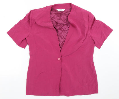 Whimsy Womens Pink   Jacket Blazer Size 16