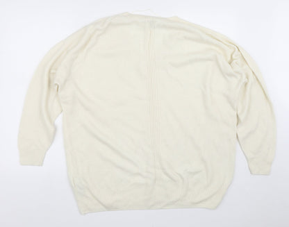 Womens UK Size S Topshop Beige Pullover Jumper