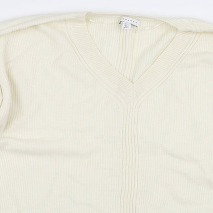 Womens UK Size S Topshop Beige Pullover Jumper