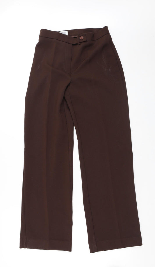 Monte Napoleone Mens Brown  Polyester Trousers  Size 40 L29 in Regular