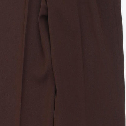 Monte Napoleone Mens Brown  Polyester Trousers  Size 40 L29 in Regular