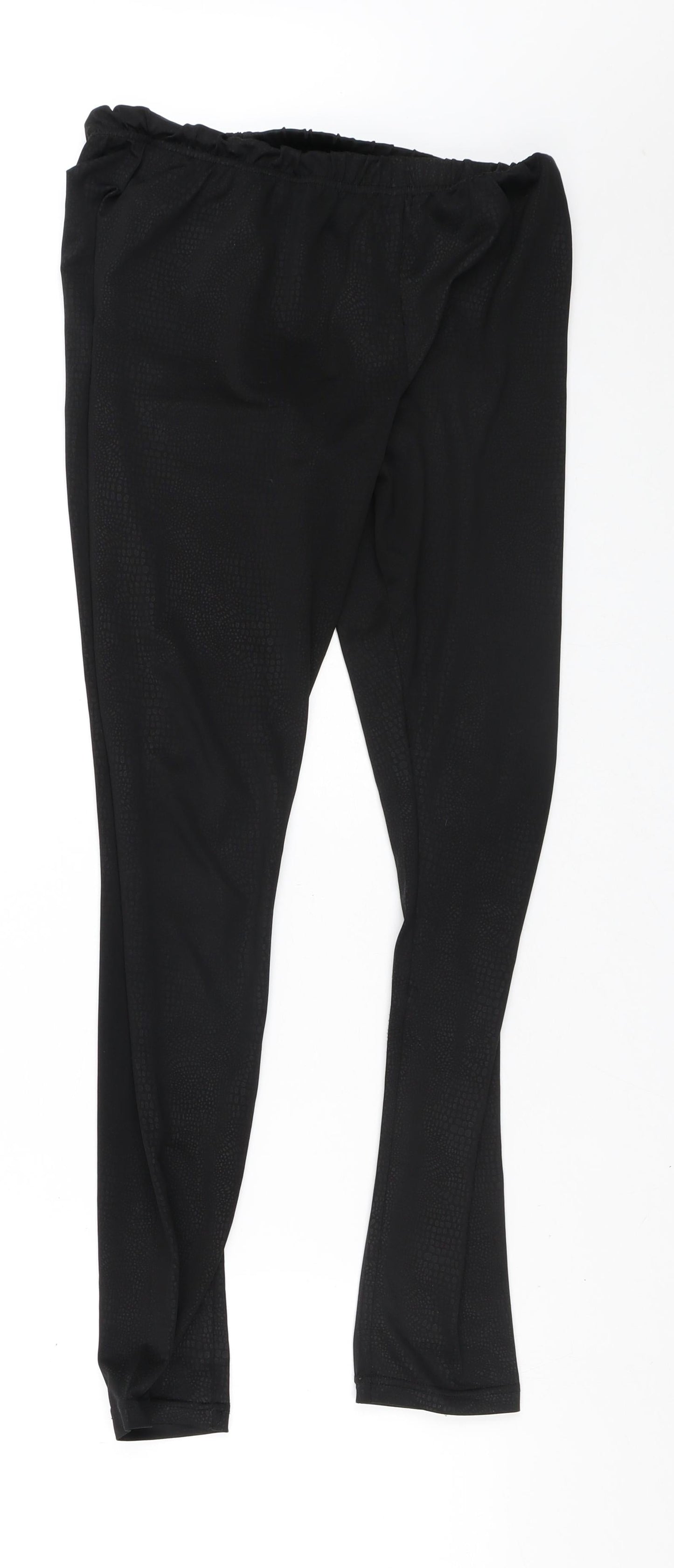 Womens UK Size S Preworn  Cargo Black Leggings