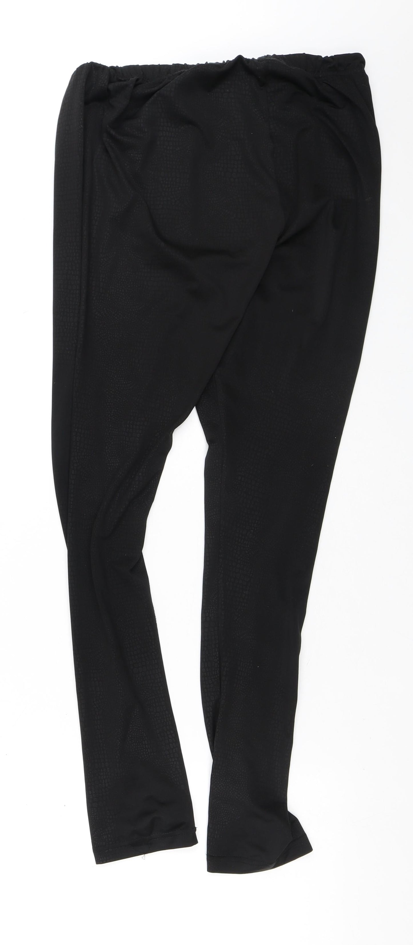 Womens UK Size S Preworn  Cargo Black Leggings