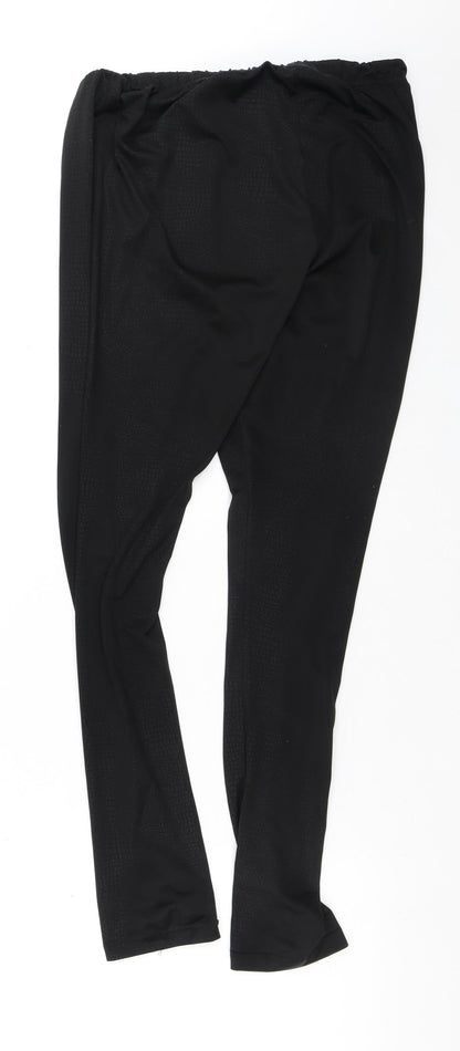 Womens UK Size S Preworn  Cargo Black Leggings