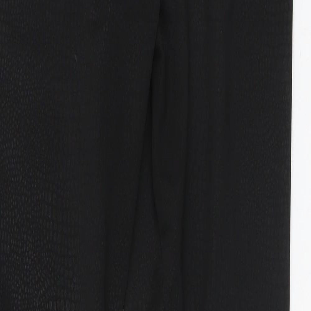 Womens UK Size S Preworn  Cargo Black Leggings