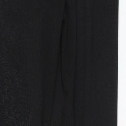 Womens UK Size S Preworn  Cargo Black Leggings