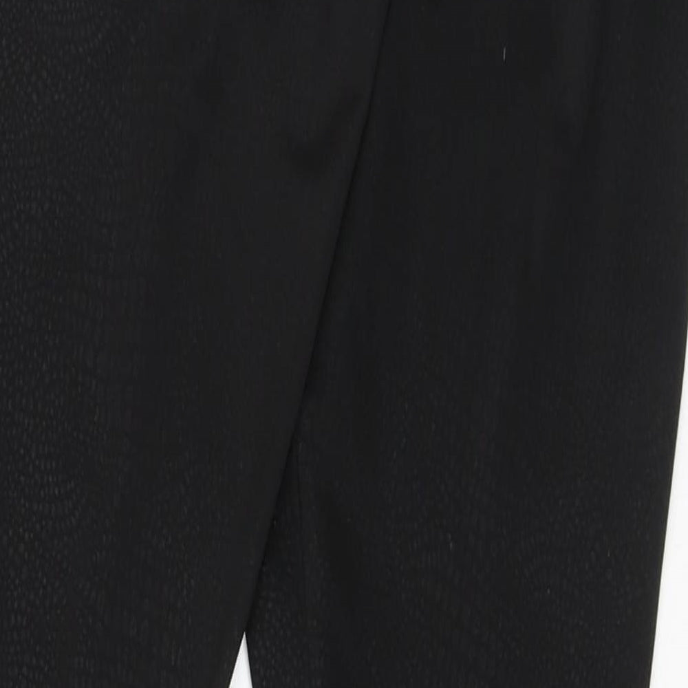Womens UK Size S Preworn  Cargo Black Leggings