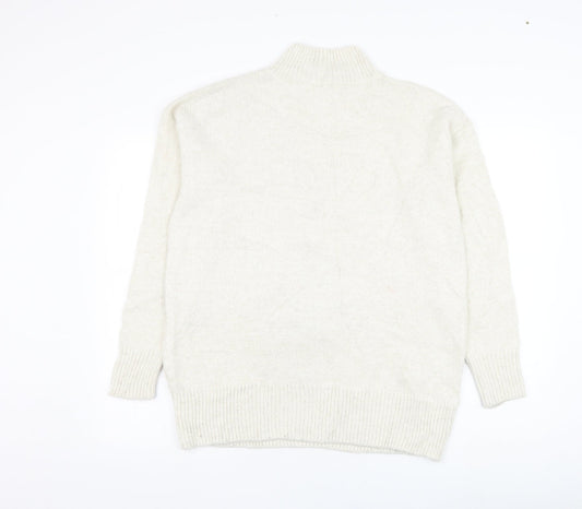 Womens UK Size S NEXT Ivory Pullover Jumper