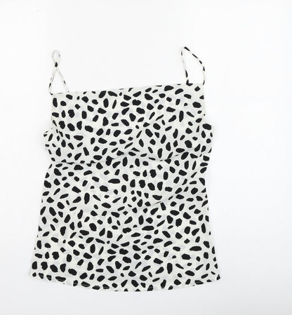 Womens UK Size M IVIVI White Basic T-Shirt