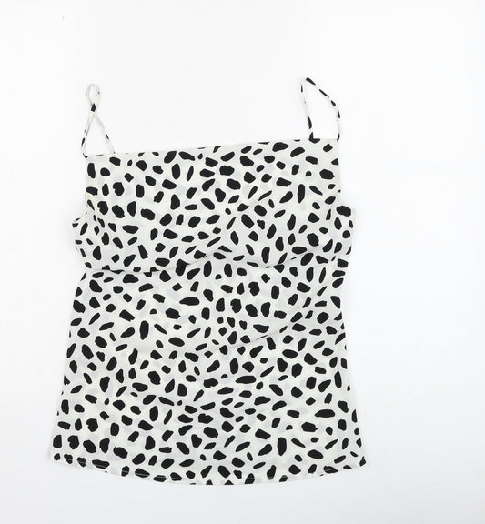 Womens UK Size M IVIVI White Basic T-Shirt