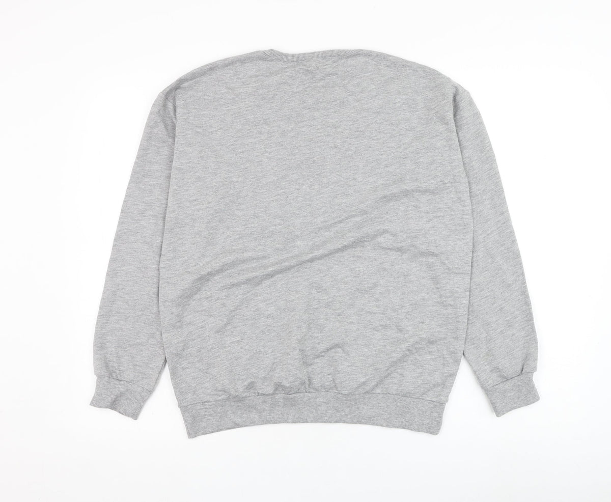 Select Womens Grey  Cotton Pullover Sweatshirt Size S  Pullover