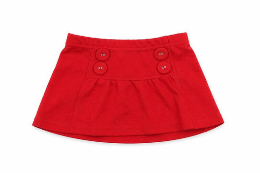 United Colors of Benetton Girls Red  Polyester Skater Skirt Size 18 Months  Pull On