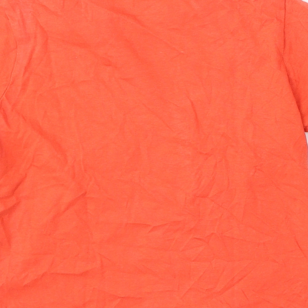 Primark Girls Red  Cotton Basic T-Shirt Size 5-6 Years Round Neck