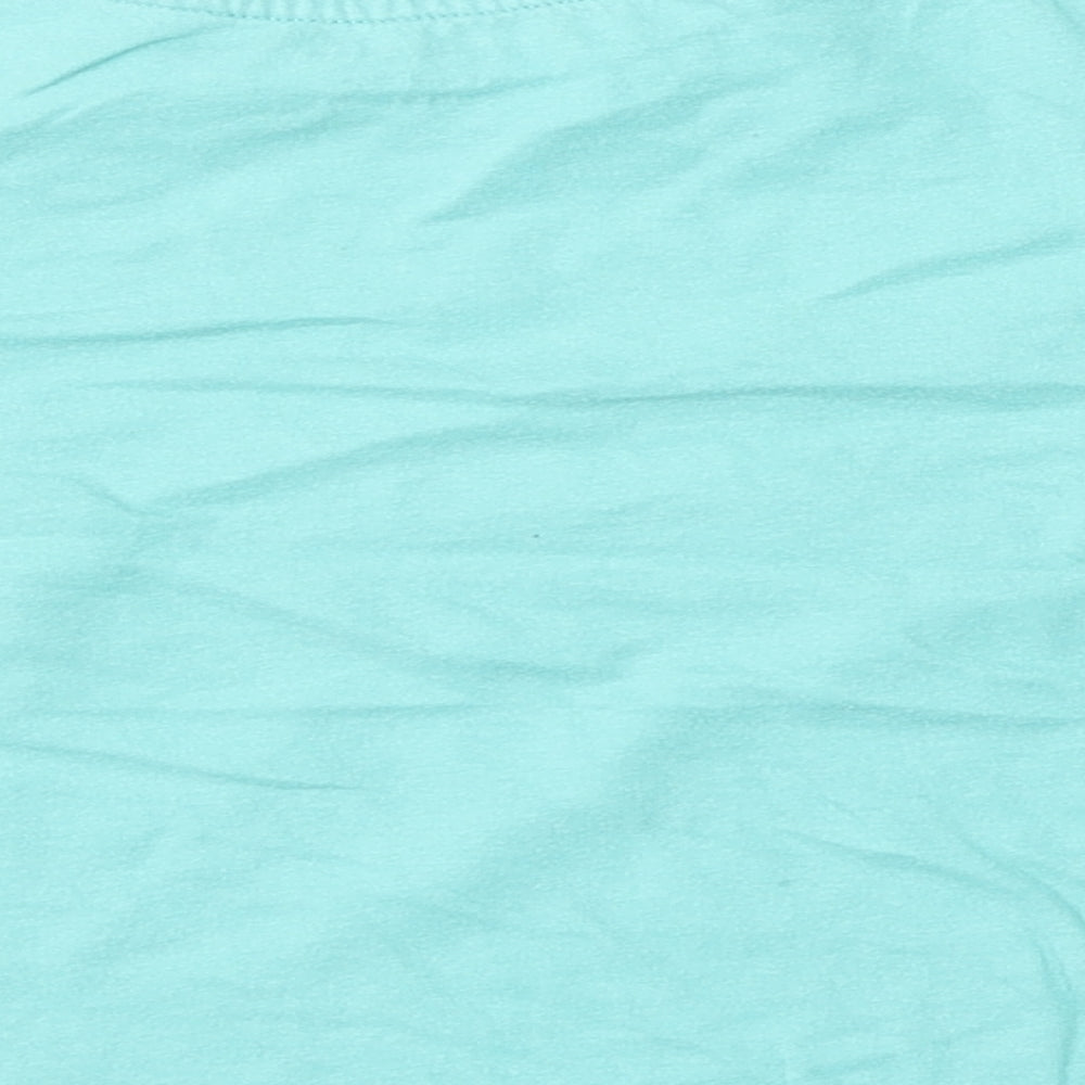 Primark Boys Green  Cotton Basic T-Shirt Size 3-4 Years Round Neck
