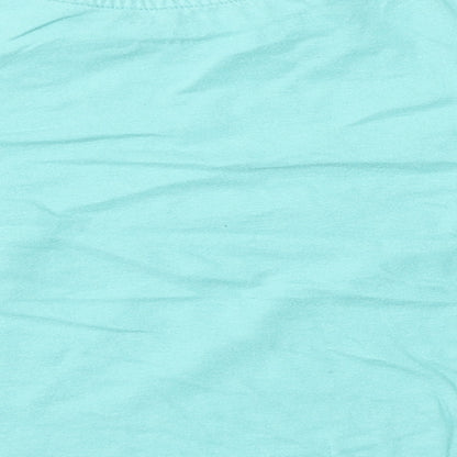 Primark Boys Green  Cotton Basic T-Shirt Size 3-4 Years Round Neck