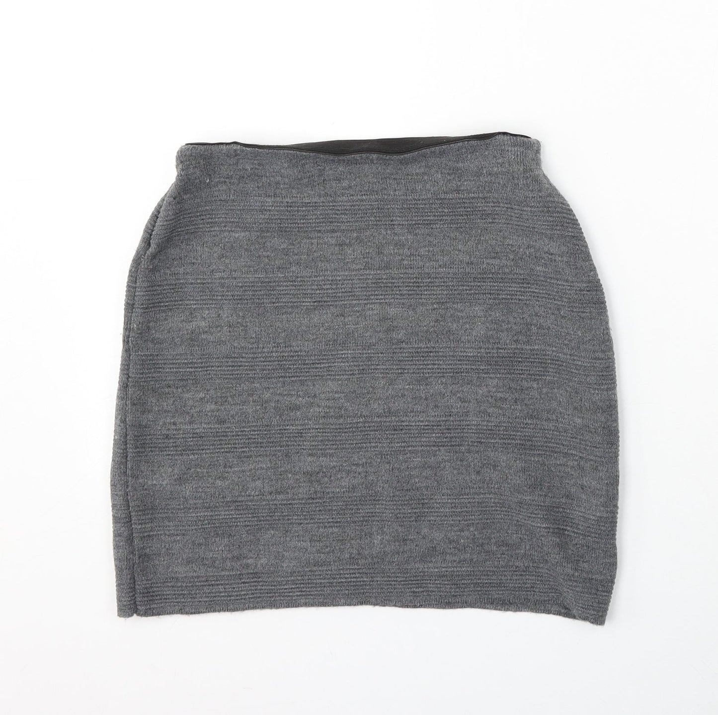 Atmosphere Womens Grey  Acrylic A-Line Skirt Size 8