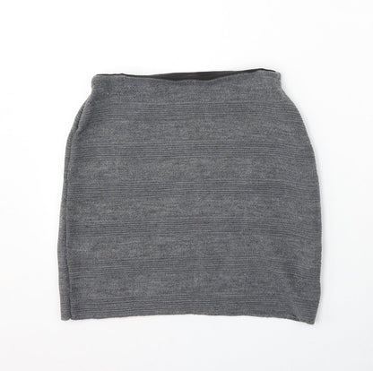 Atmosphere Womens Grey  Acrylic A-Line Skirt Size 8