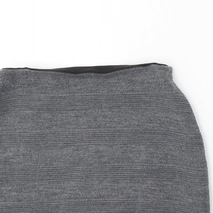 Atmosphere Womens Grey  Acrylic A-Line Skirt Size 8