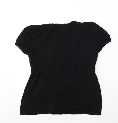 Womens UK Size 12 Marks and Spencer Black Pullover Jumper