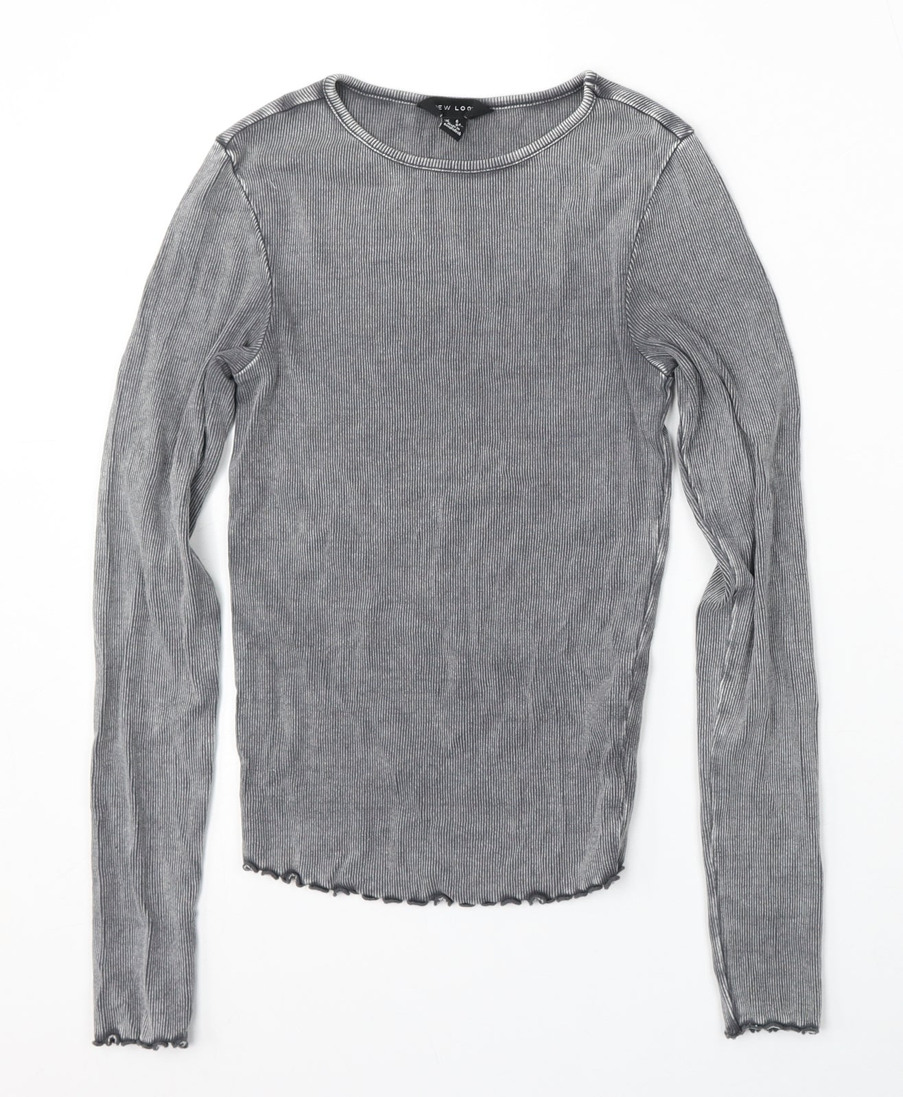 Womens UK Size 6 New Look Grey Pullover Jumper