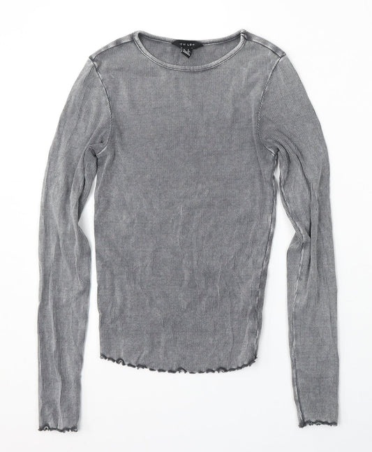 Womens UK Size 6 New Look Grey Pullover Jumper