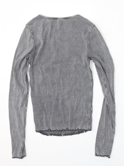 Womens UK Size 6 New Look Grey Pullover Jumper