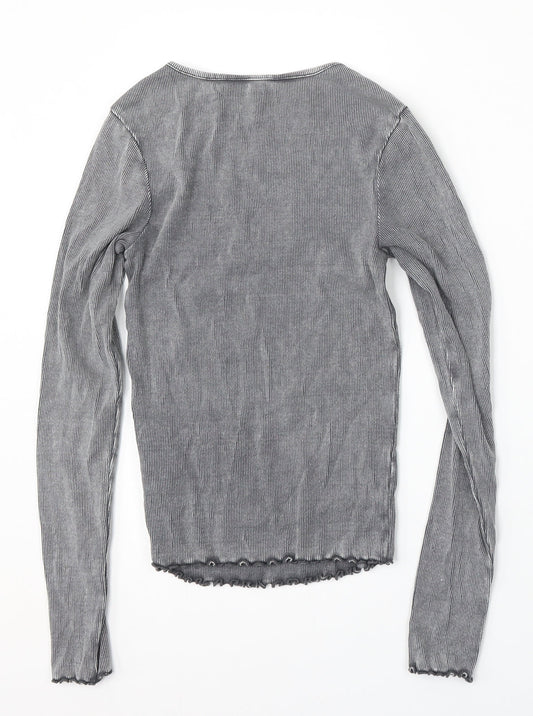 Womens UK Size 6 New Look Grey Pullover Jumper