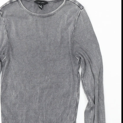Womens UK Size 6 New Look Grey Pullover Jumper